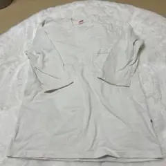 ホワイト 七分袖 Tシャツ コットン