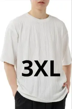 新品未使用❣️メンズ Tシャツ 大きいサイズ ホワイト 3XL 白T フテラ