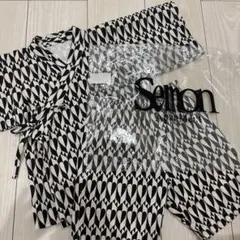 Semon apartment mirror ハート　甚平　100 ミラー　黒