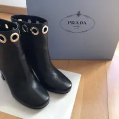 未使用品PRADA ショートブーツ36黒
