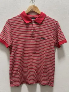 ロンズデール LONSDALE 赤ストライプ ポロシャツ