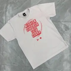 DESCENTE Tシャツ ミッションプリント 白 2017 大阪 Lサイズ
