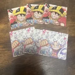 ワンピースナツコミツインステッカー6枚セット