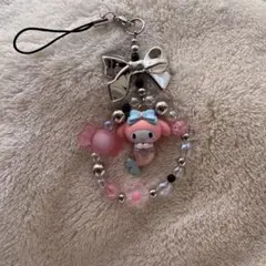 マイメロディ　ハンドメイドストラップ
