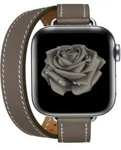 Apple Watch 二重巻きベルト 本革 レザーベルト トープ 新品未使用