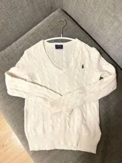 【値下げ中】Polo Ralph Lauren (ポロラルフローレン) 白ニット
