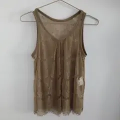 【未使用保管品】FELISSIMO/レースタンクトップ