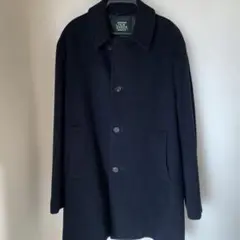 NEW YORKER woolステンカラーコート ネイビー