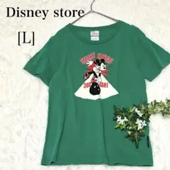 Disneystore ディズニー ミッキーマウス Tシャツ L グリーン　緑