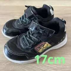 スニーカー　靴　女の子　黒　MadFoot！　17cm