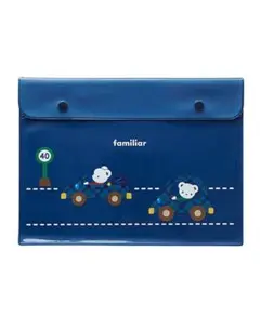 新品 familiar ファミリア クリアケース ケース 袋 ブルー 青 男の子