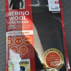 ワークマン メリノウール アンダーウェア ブラック 2025 ロンT M