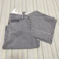 H&M ワイドレギュラーウエストグレー