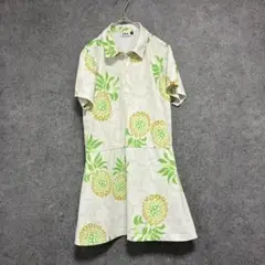 新品　FILA GOLF ゴルフ　ポロシャツ　ワンピース　パイナップル　L