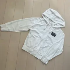 ☆★ALGY 130cm パーカー★☆ホワイト フード付き