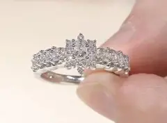PT950 プリンセスカットダイヤモンドリング GSTV