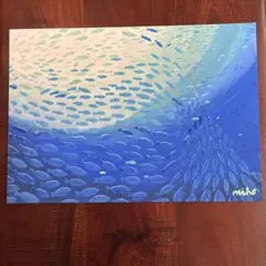 アクリル画【青い世界】