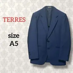 TERRES【A5】テーラードジャケット ストライプ ネイビー フォーマル日本製
