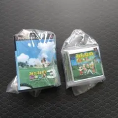 PlayStation ゲームパッケージミニチュアチャーム　みんなのGOLF