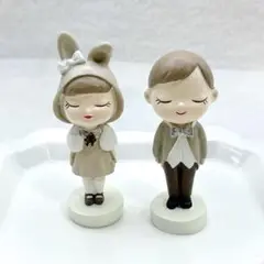 カップル置物 可愛い贈り物 ケーキトッパーデコレーション ウェディング結婚式