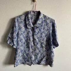 レトロトップス　ブルー