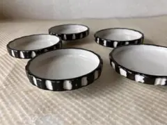 【 昭和レトロ】醤油皿 お漬物皿 5枚セット