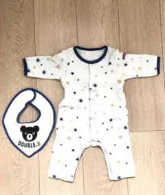 DOUBLE.B ミキハウス　ロンパース　スタイ　新品　60