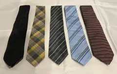 ブランドネクタイ　まとめ売り　セット販売　5本セット　シルク　同梱のみ値下げ可能