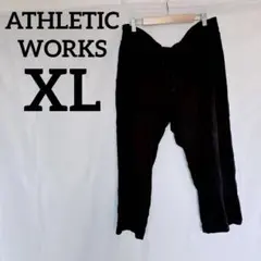 ATHLETIC WORKS【XL】ブラックカジュアルパンツ 大きめサイズ