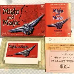 ファミコンソフト Might and Magib 【箱説付き】 動作確認済
