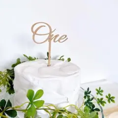 One ケーキトッパー　ファーストバースデー　スマッシュケーキ　1歳　誕生日
