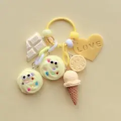 じゃらじゃらキーホルダー クッキー アイス チョコ 112