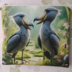 フラットポーチ♡ハシビロコウ♡