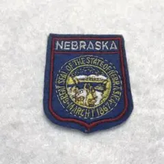 vintage ワッペン STATE OF NEBRASKA 【新品未使用】