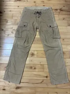 コリンボKANVASAX ベージュ カーゴパンツ L ウエアハウス　フルカウント
