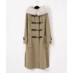 【極美品】ダイアグラム リバーダッフルコート カーキ 36