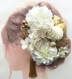愛らしい髪飾り 結婚式 卒業式 成人式 和装 ウエディング