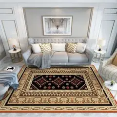 カーペット160x200cm ラグマット北欧 ラグ 洗える 抗菌防臭 #E01