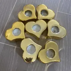 ゴールド ハート型キャンドルホルダー 7個セット