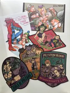 ジョジョ展　ポストカード、トラベルステッカーセット