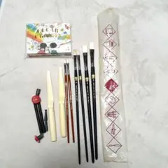 【未使用】ホルベイン 油絵筆セット コクヨ クリアクレヨン