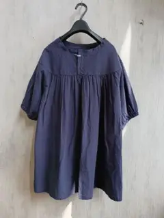 お値下げ　新品　studio clip　綿　麻　ヨーク　ギャザー入　チュニック