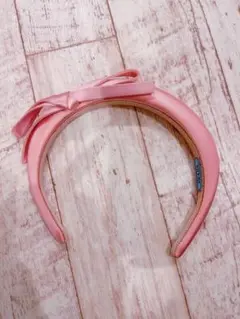 プラダ PRADA カチューシャ ビッグ サテン リボン