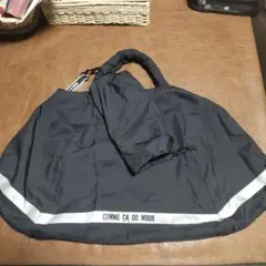 ハンドメイド　黒エコバッグ