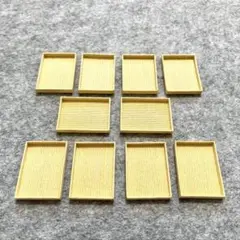 ミニチュアトレー10個セット クリーム色 クラフトバンド エコクラフト