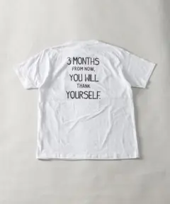 【タグ付き新品】NYLAUS　ロゴTシャツ　ホワイト　LL