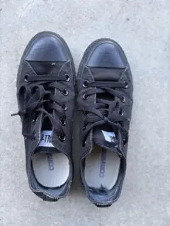 CONVERSE ブラック ローカット スニーカー 23.0cm