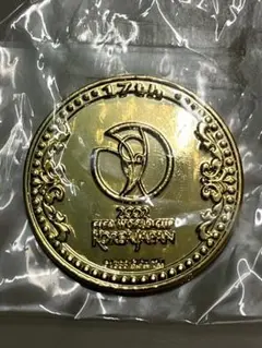 2002FIFAワールドカップ　記念貨幣発行記念メダル　純銀　130g 55ミリ 2002 FIFAワールドカップ記念貨幣発行記念メダル（純銀製） 【箱