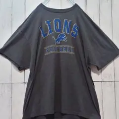 NFL APPAREL LIONS FOOTBALL Tシャツ グレー 2XL