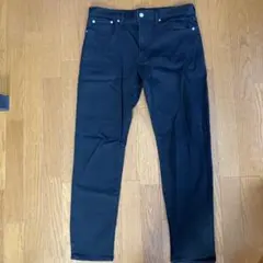 GU ストレートデニム ブラック 32